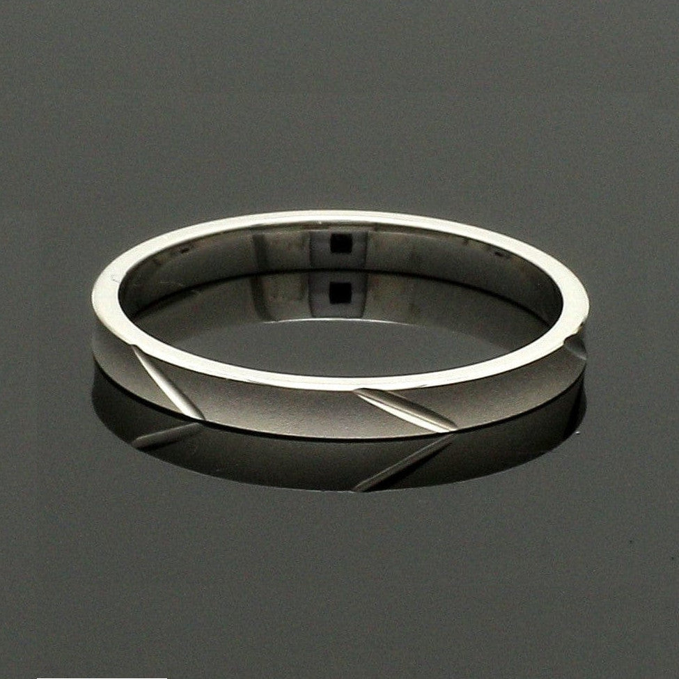 2mm Japanese Platinum Women's Ring with Matte Finish JL PT 1334