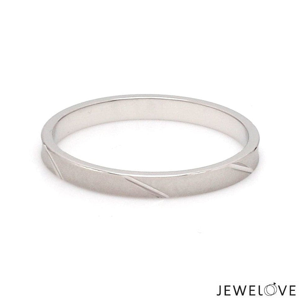 2mm Japanese Platinum Women's Ring with Matte Finish JL PT 1334