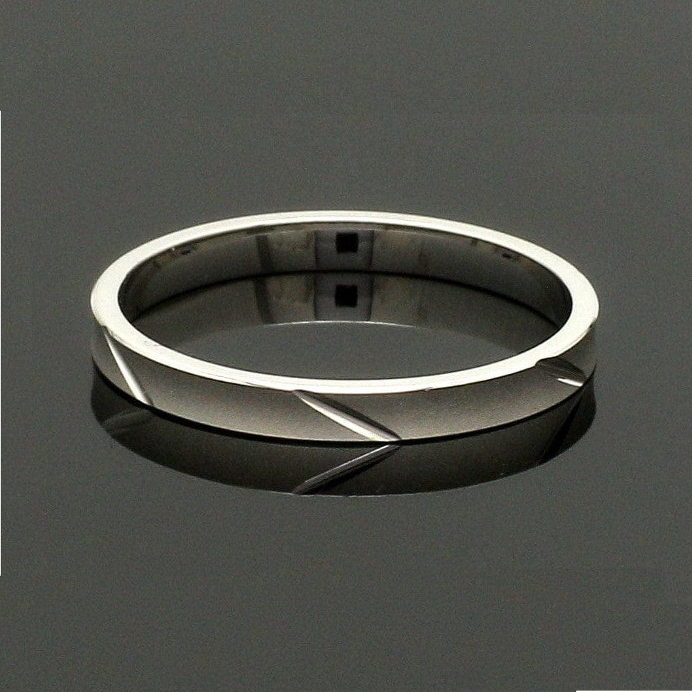 2mm Japanese Platinum Women's Ring with Matte Finish JL PT 1334