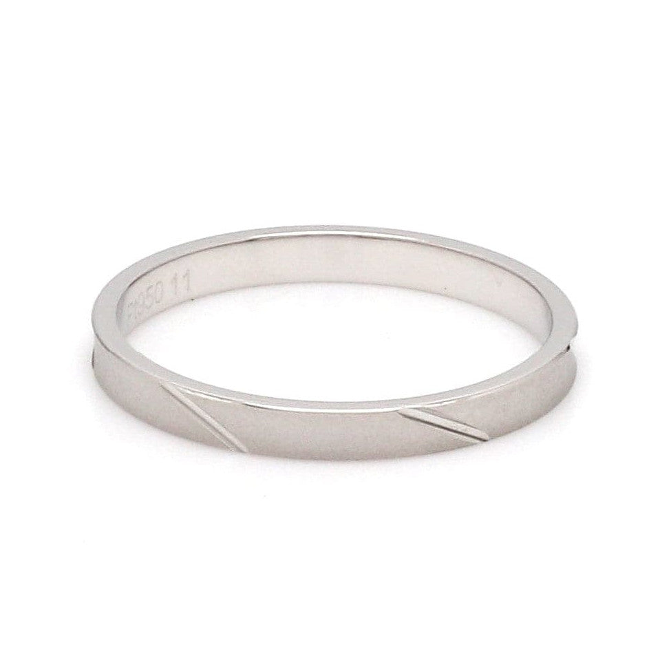 2mm Japanese Platinum Women's Ring with Matte Finish JL PT 1334