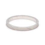 Load image into Gallery viewer, 2mm Japanese Platinum Women&#39;s Ring with Matte Finish JL PT 1334
