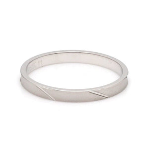 2mm Japanese Platinum Women's Ring with Matte Finish JL PT 1334