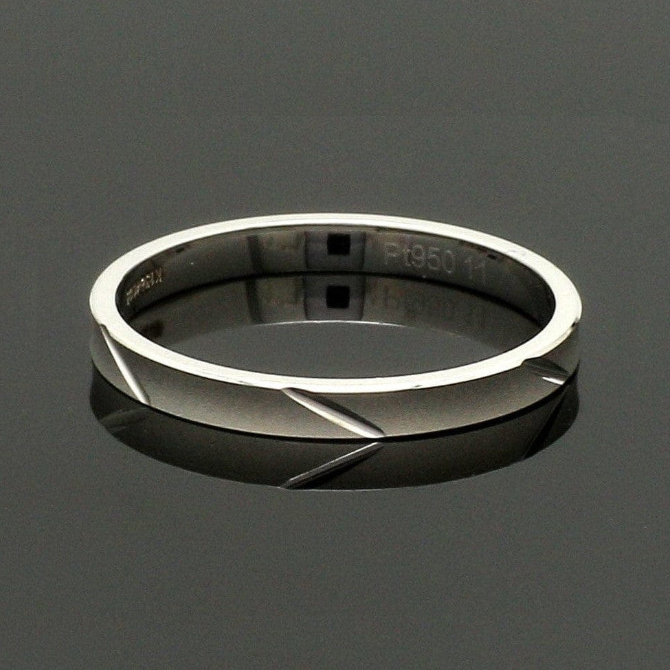 2mm Japanese Platinum Women's Ring with Matte Finish JL PT 1334