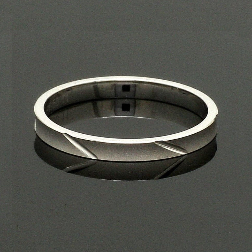 2mm Japanese Platinum Women's Ring with Matte Finish JL PT 1334