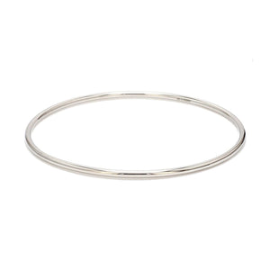2mm Hollow Platinum Bangle Lightweight for Women JL PTB 1101