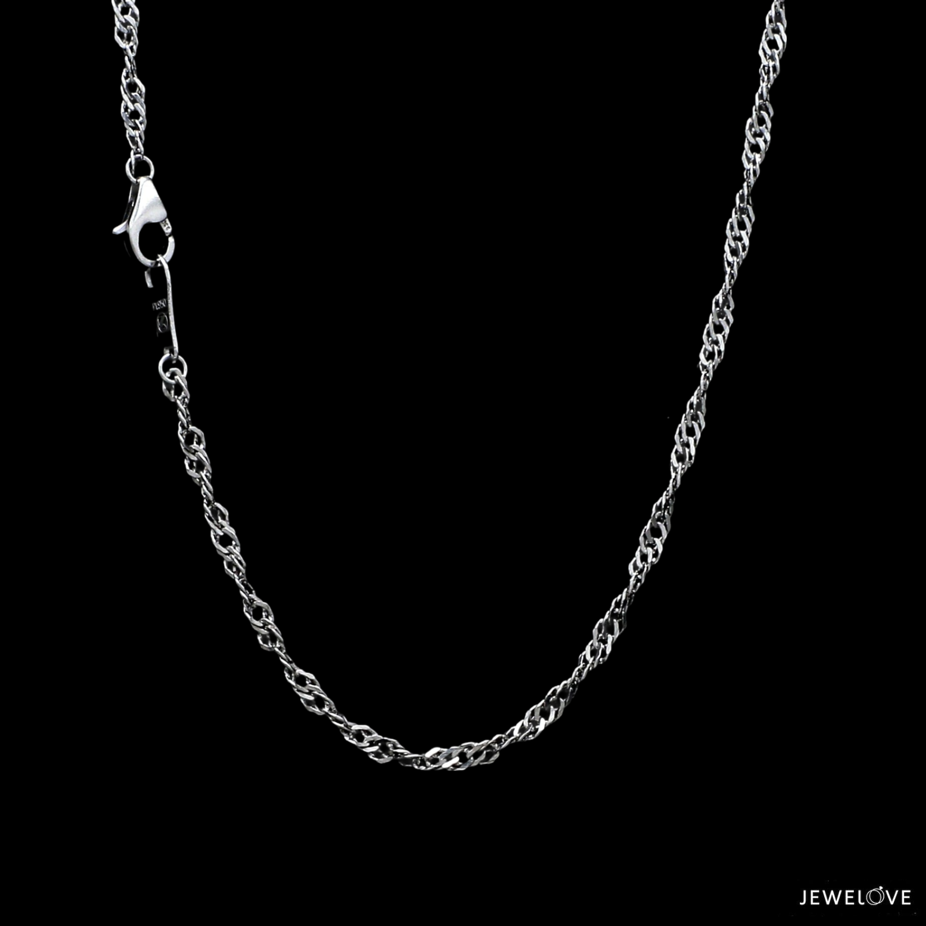 2mm Japanese Platinum Singapore Chain for Women JL PT CH 1221