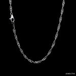 Load image into Gallery viewer, 2mm Japanese Platinum Singapore Chain for Women JL PT CH 1221
