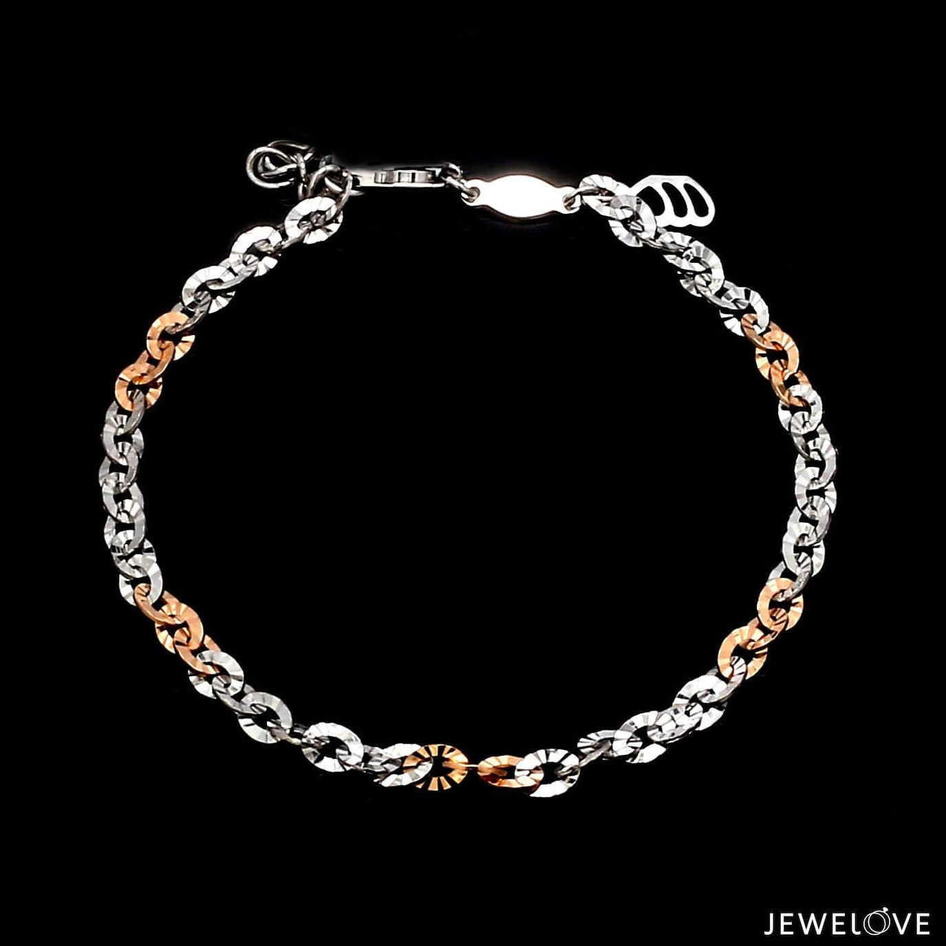 3.25mm Japanese Platinum Rose Gold Bracelet for Women JL PTB 659R