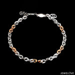 Load image into Gallery viewer, 3.25mm Japanese Platinum Rose Gold Bracelet for Women JL PTB 659R
