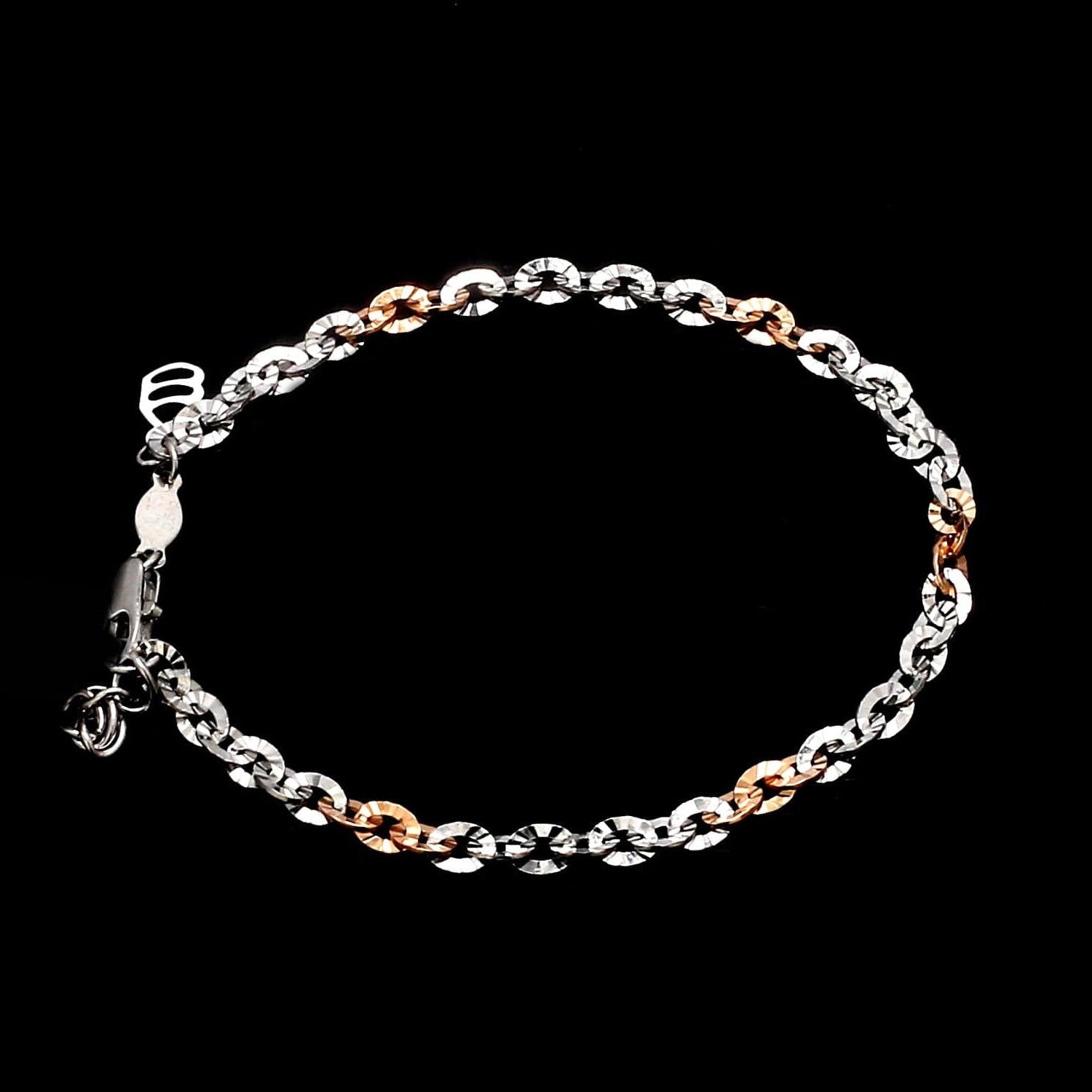 3.25mm Japanese Platinum Rose Gold Bracelet for Women JL PTB 659R