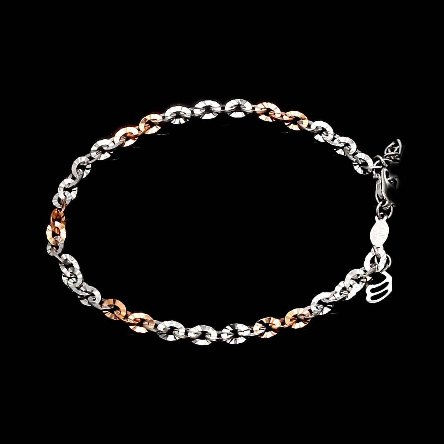 3.25mm Japanese Platinum Rose Gold Bracelet for Women JL PTB 659R