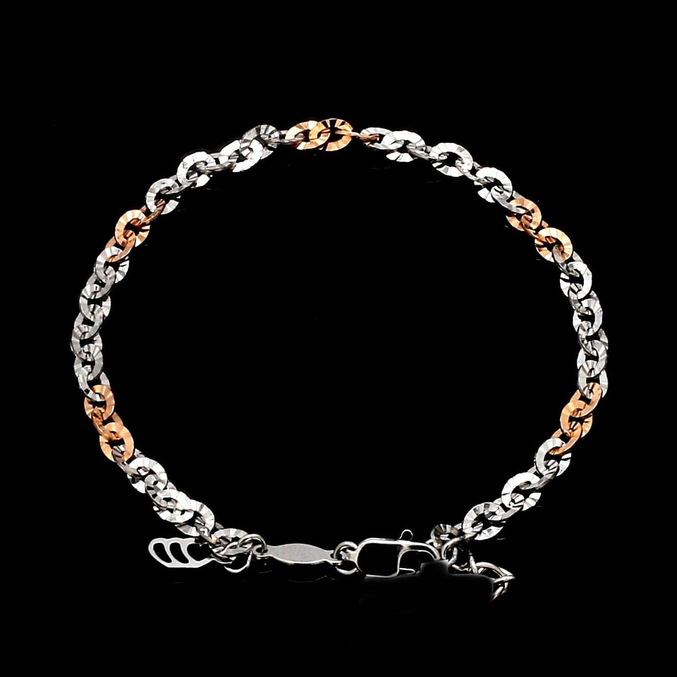 3.25mm Japanese Platinum Rose Gold Bracelet for Women JL PTB 659R