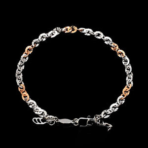 3.25mm Japanese Platinum Rose Gold Bracelet for Women JL PTB 659R