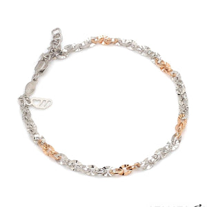 3.25mm Japanese Platinum Rose Gold Bracelet for Women JL PTB 659R