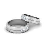 Load image into Gallery viewer, 3 Diamond Platinum Love Bands JL PT 652
