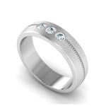Load image into Gallery viewer, 3 Diamond Platinum Love Bands JL PT 652

