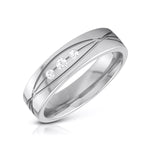 Load image into Gallery viewer, 3 Diamond Platinum Love Bands  JL PT R-8001
