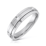 Load image into Gallery viewer, 3 Diamond Platinum Love Bands JL PT R-8018
