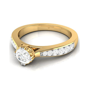 70-Pointer Lab Grown Solitaire 18K Yellow Gold Ring JL AU LG G-107Y-B   Jewelove.US