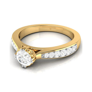 70-Pointer 18K Yellow Gold Solitaire Ring JL AU G 107Y-B   Jewelove.US