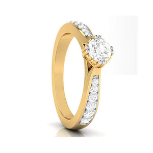 30-Pointer 18K Yellow Gold Solitaire Ring JL AU G 107Y   Jewelove.US