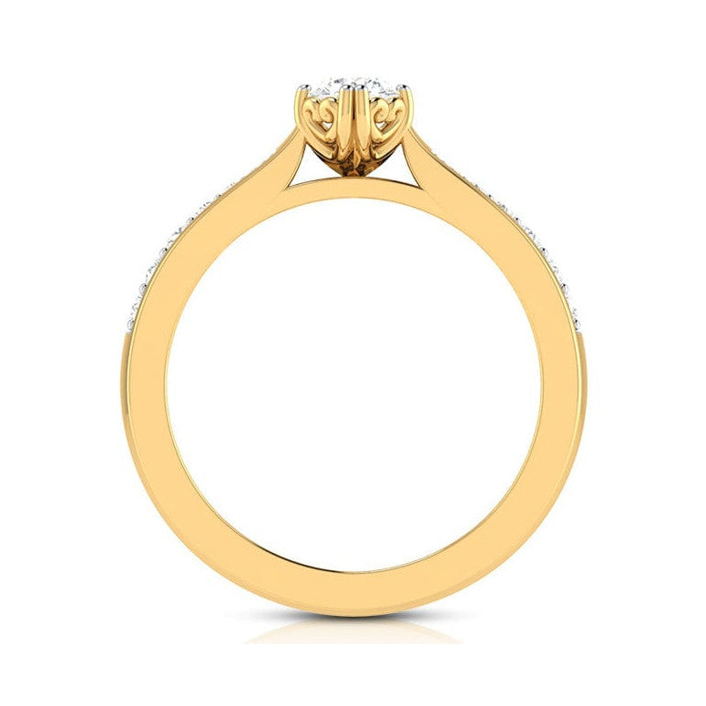 30-Pointer 18K Yellow Gold Solitaire Ring JL AU G 107Y   Jewelove.US