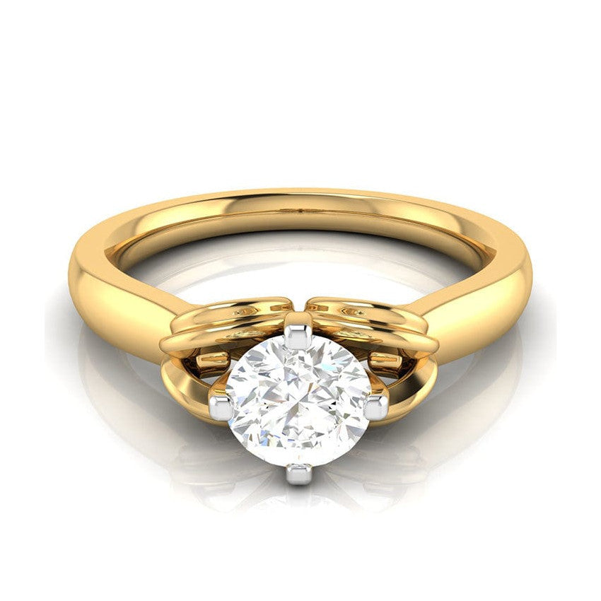 1-Carat Lab Grown Solitaire 18K Yellow Gold Ring JL AU LG G-114Y-C   Jewelove.US