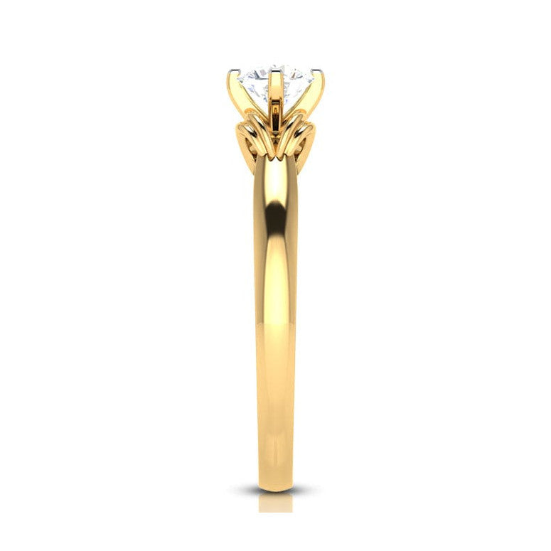 1-Carat Lab Grown Solitaire 18K Yellow Gold Ring JL AU LG G-114Y-C   Jewelove.US