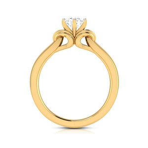 50-Pointer Lab Grown Solitaire 18K Yellow Gold Ring JL AU LG G-114Y-A   Jewelove.US