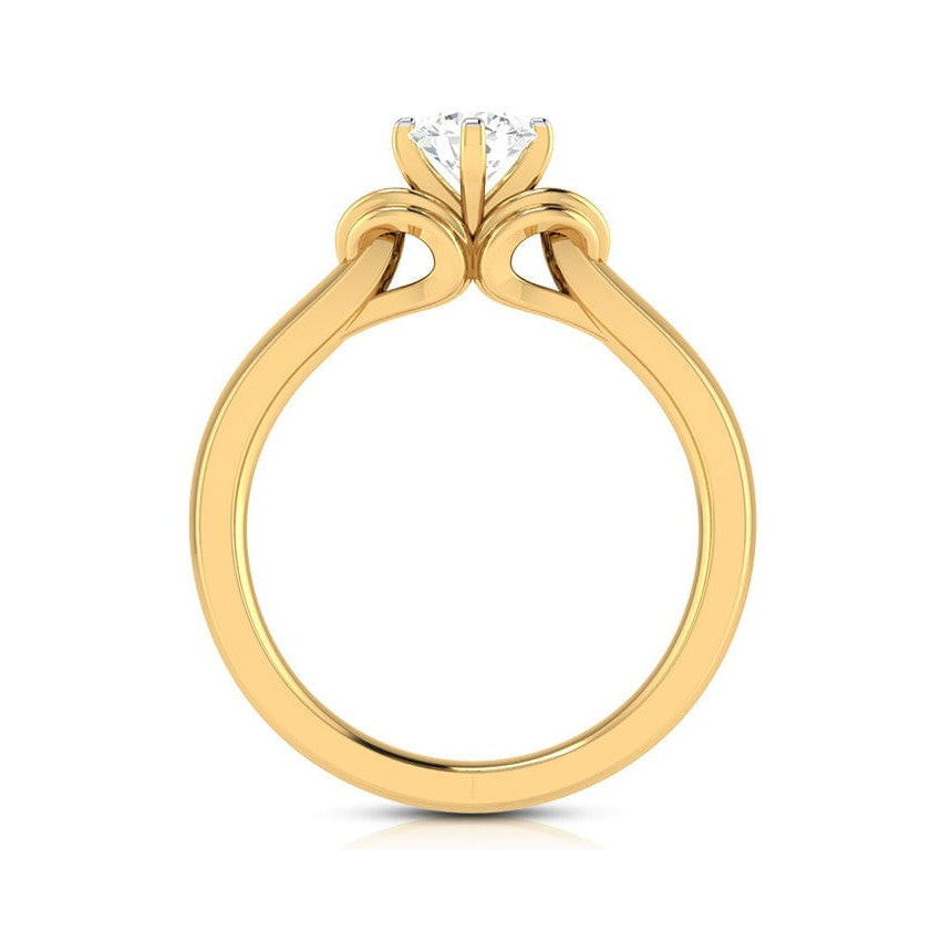 1-Carat Lab Grown Solitaire 18K Yellow Gold Ring JL AU LG G-114Y-C   Jewelove.US