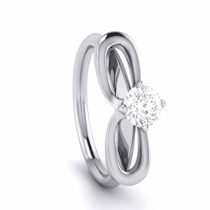 70-Pointer Lab Grown Solitaire Platinum Engagement Ring for Women JL PT LG G-112-C   Jewelove.US