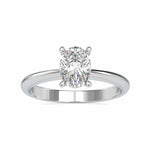 Load image into Gallery viewer, 50-Pointer Oval Cut Solitaire Platinum Ring JL PT 0016-A
