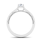 Load image into Gallery viewer, 30-Pointer Platinum Solitaire Engagement Ring with Milgrain Finish JL PT 6576
