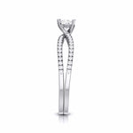 Load image into Gallery viewer, 1.50-Carat Lab Grown Platinum Solitaire Engagement Ring with Split Shank JL PT LG G R-22-C
