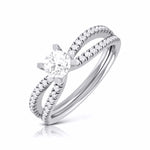 Load image into Gallery viewer, 50-Pointer Lab Grown Platinum Solitaire Engagement Ring with Split Shank JL PT LG G R-22
