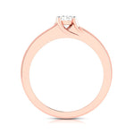 Load image into Gallery viewer, 50-Pointer Solitaire 18K Rose Gold Ring with Diamond Accents JL AU G 119R-A   Jewelove.US
