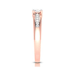 Load image into Gallery viewer, 1-Carat Lab Grown Solitaire Diamond Accents 18K Rose Gold Ring JL AU LG G-119R-C   Jewelove.US
