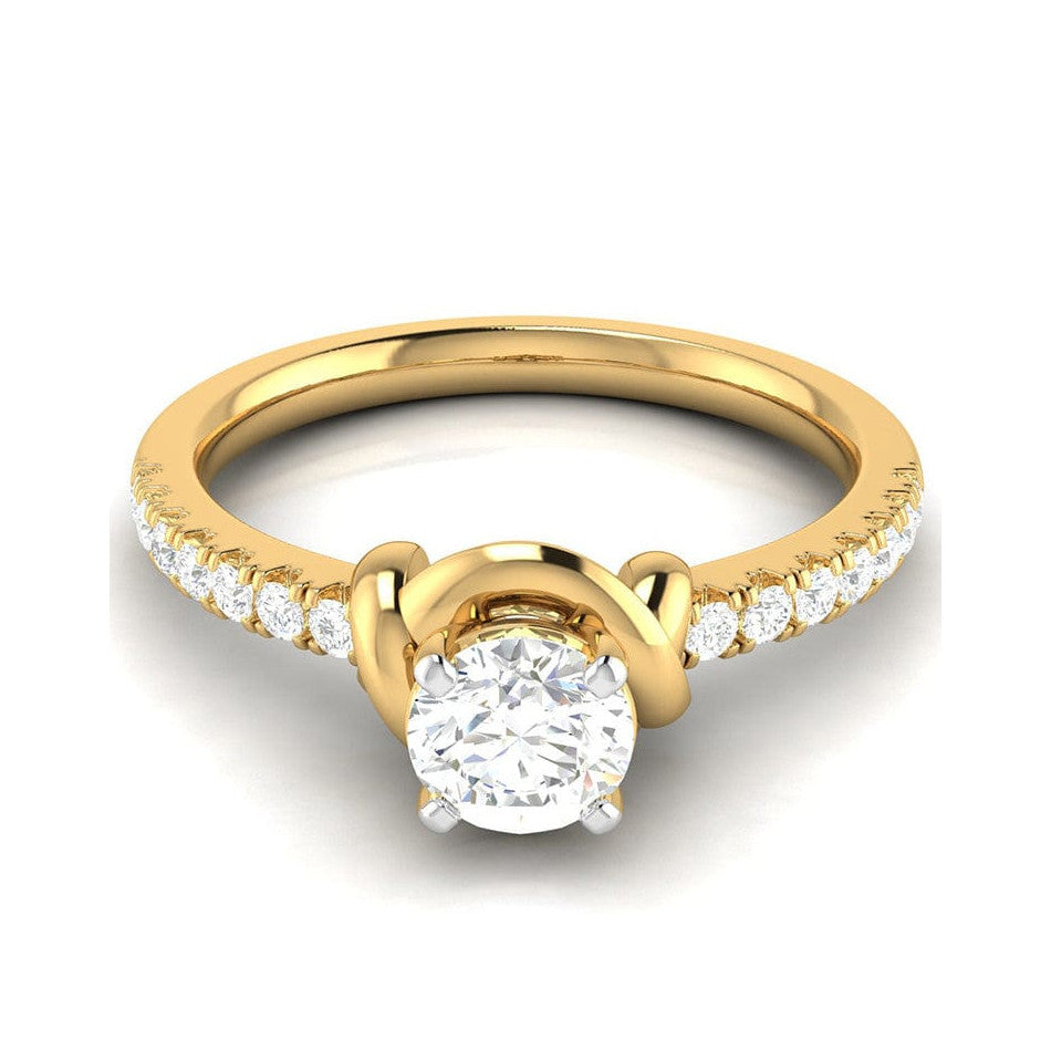 2-Carat Lab Grown Solitaire 18K Yellow Gold Ring JL AU LG G- 113Y-E   Jewelove.US