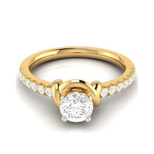70-Pointer Lab Grown Solitaire 18K Yellow Gold Ring JL AU LG G-113Y-B   Jewelove.US