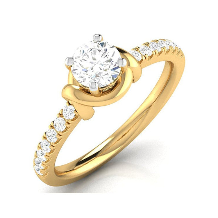 2-Carat Lab Grown Solitaire 18K Yellow Gold Ring JL AU LG G- 113Y-E   Jewelove.US