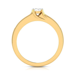 2-Carat Lab Grown Solitaire Diamond Accents 18K Yellow Gold Ring JL AU LG G-119Y-E   Jewelove.US