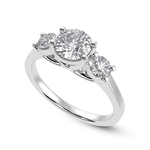 Load image into Gallery viewer, 2-Carat Lab Grown Solitaire Diamond Accents Platinum Engagement Ring JL PT LG 1229-B
