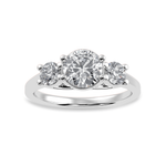 Load image into Gallery viewer, 2-Carat Lab Grown Solitaire Diamond Accents Platinum Engagement Ring JL PT LG 1229-B
