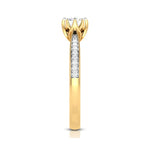 Load image into Gallery viewer, 70-Pointer Solitaire Diamond Shank 18K Yellow Gold Ring JL AU G 109Y-B   Jewelove.US
