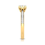 Load image into Gallery viewer, 1-Carat Lab Grown Solitaire Diamond Shank 18K Yellow Gold Ring JL AU LG G-109Y-C   Jewelove.US
