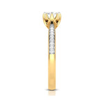 Load image into Gallery viewer, 2-Carat Lab Grown Solitaire Diamond Shank 18K Yellow Gold Ring JL AU LG G-109Y-E   Jewelove.US
