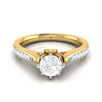 Load image into Gallery viewer, 50-Pointer Solitaire Diamond Shank 18K Yellow Gold Ring JL AU G 109Y-A   Jewelove.US
