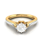 Load image into Gallery viewer, 70-Pointer Lab Grown Solitaire Diamond Shank 18K Yellow Gold Ring JL AU LG G-109Y-B   Jewelove.US
