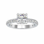 Load image into Gallery viewer, 50-Pointer Solitaire Diamond Shank Platinum Ring JL PT 0154-A
