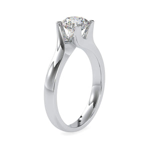 50-Pointer Lag Grown Solitaire Engagement Ring JL PT LG G 0051